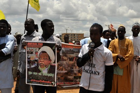 free zakzaky protest in kano by youths